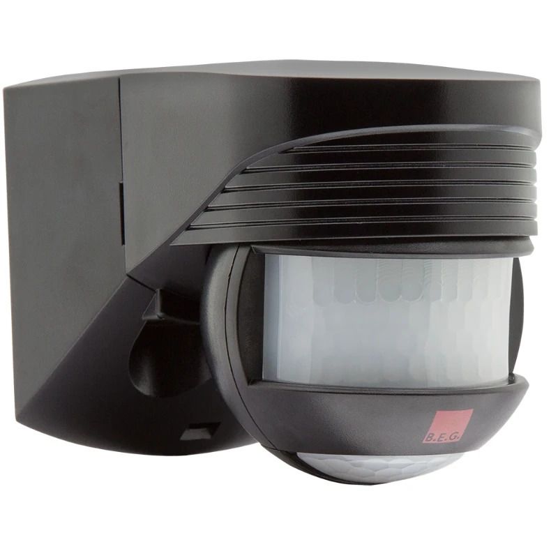 BEG PIR Bewegingssensor | Wand Opbouw IP54 10m Zwart | 91021