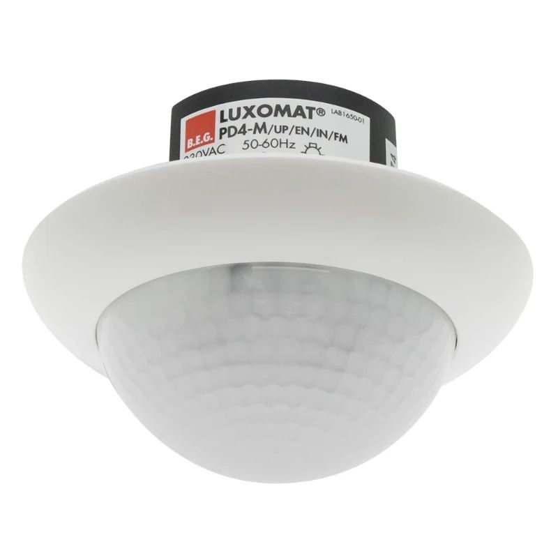 BEG PIR Aanwezigheidsmelder | Plafond Inbouw (stucwerk) IP20 24m Wit | 92255
