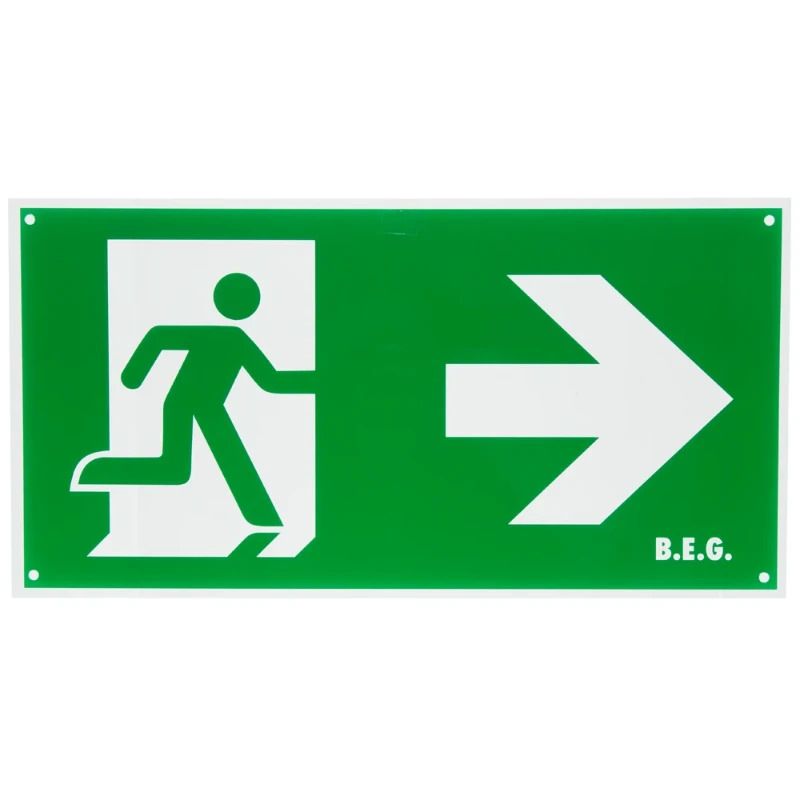 BEG Noodverlichting Pictogram | Toebehoren Pictogram DT32-LED pijl naar rechts | 8858