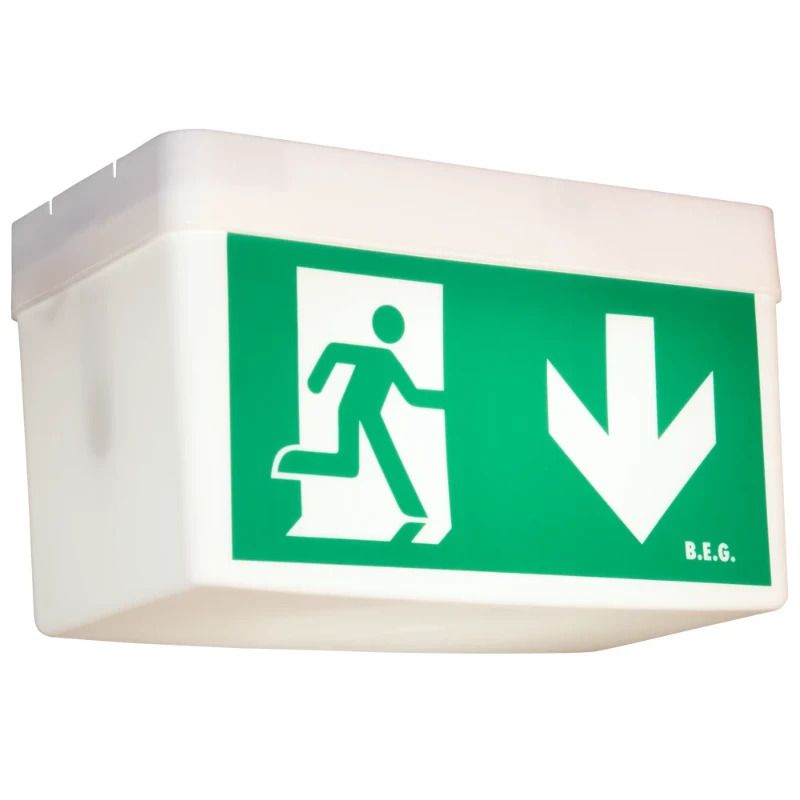 BEG Luxomat LED Noodverlichtingsarmatuur | Plafond/muurmontage IP54 21m | 93002