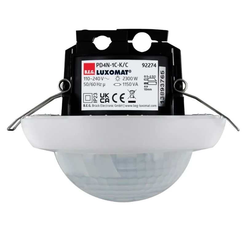 BEG PIR Bewegingssensor | Plafond IP23 24m Wit | 92274