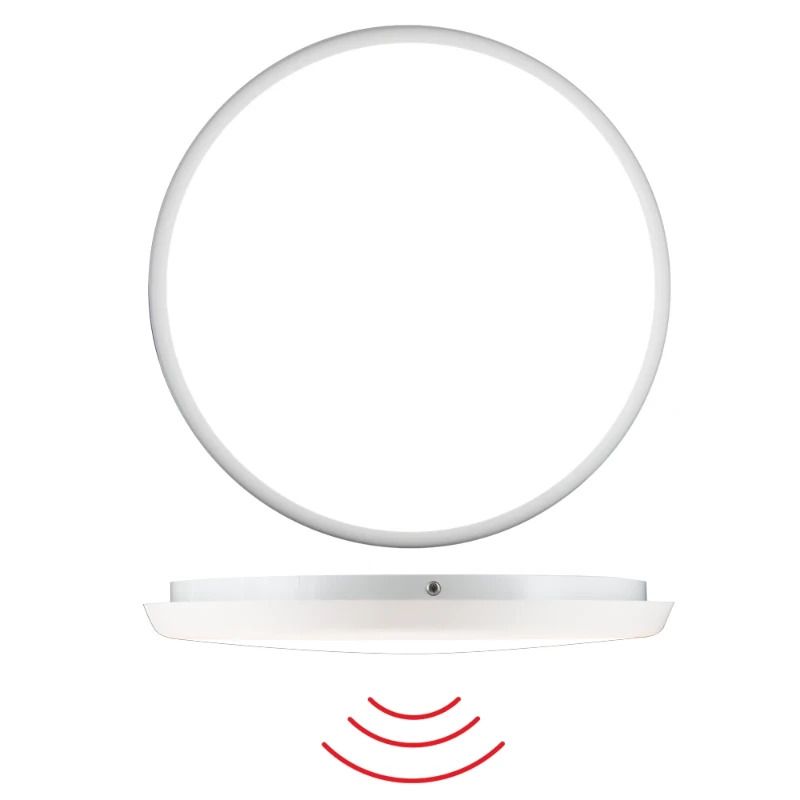 BEG Luxomat Plafond/wandarmatuur Ø300mm Met Sensor | 25W 3000K/5700K 2250Lm 830/857 | IP20 | HF LED armaturen