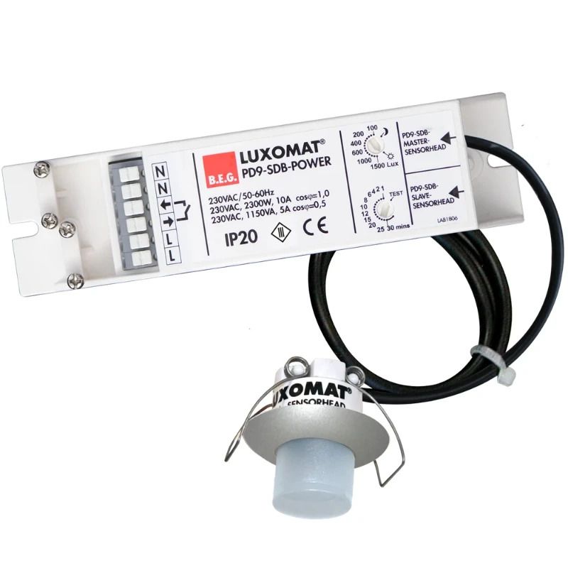 BEG PIR Aanwezigheidsmelder | Plafond IP65 6m Roestvaststaal ( RVS ) | 92932