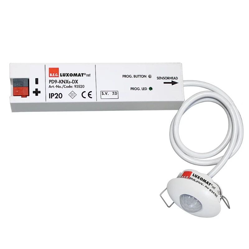 BEG Luxomat Bewegingsmelder | Aanwezigheidsmelder DX PD9 360° IB wit IP20 KNX Secure 10m 4Kanaal