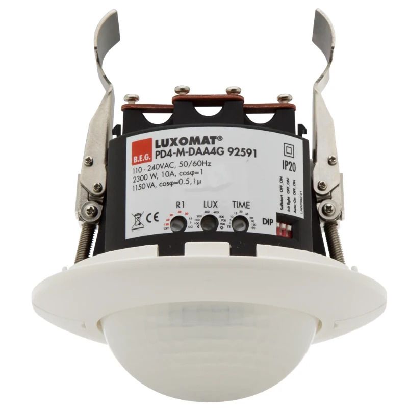 BEG Luxomat Bewegingsmelder | Aanwezigheidsmelder 4G, 1C 360° IB wit IP20 DALI 24m 1Kanaal