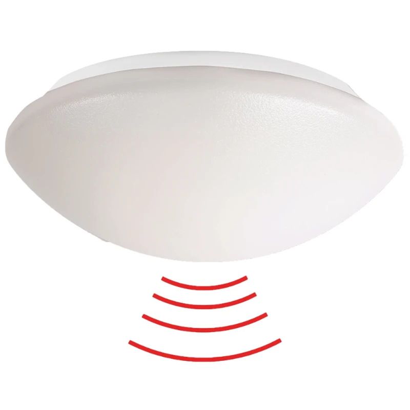 BEG Luxomat Plafond/wandarmatuur Ø300mm Met Sensor | 1X E27 Max 60W | IP40 | HF LED armaturen