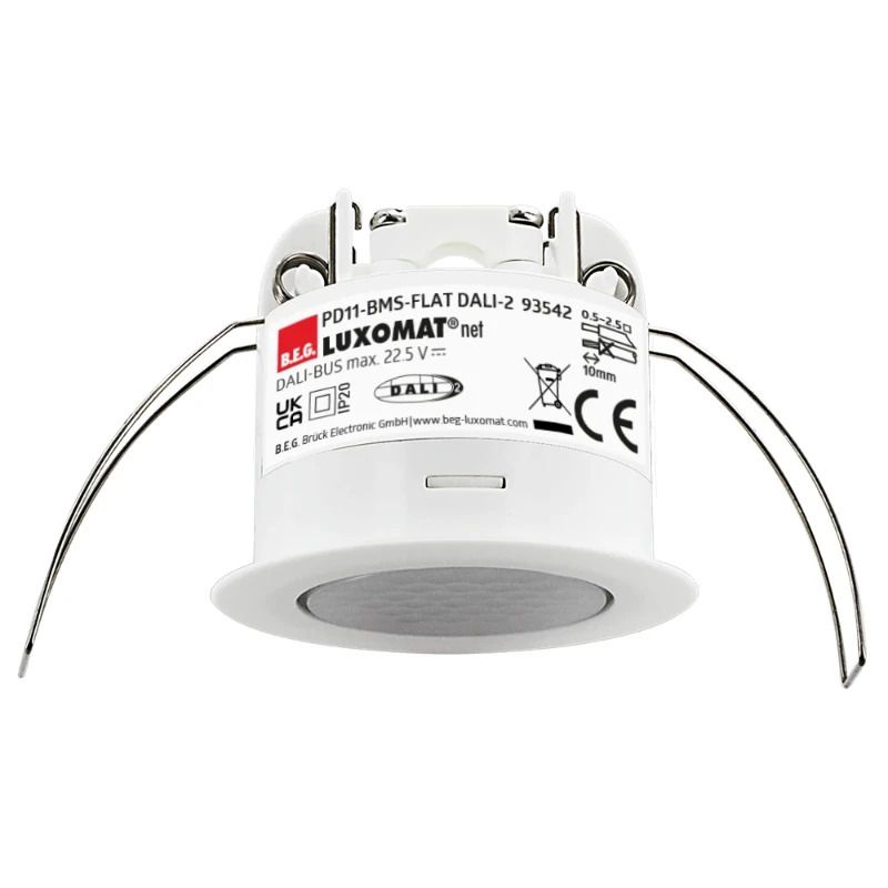 BEG Luxomat Bewegingsmelder | Multisensor FLAT 360° IB wit IP20 DALI-2 9m