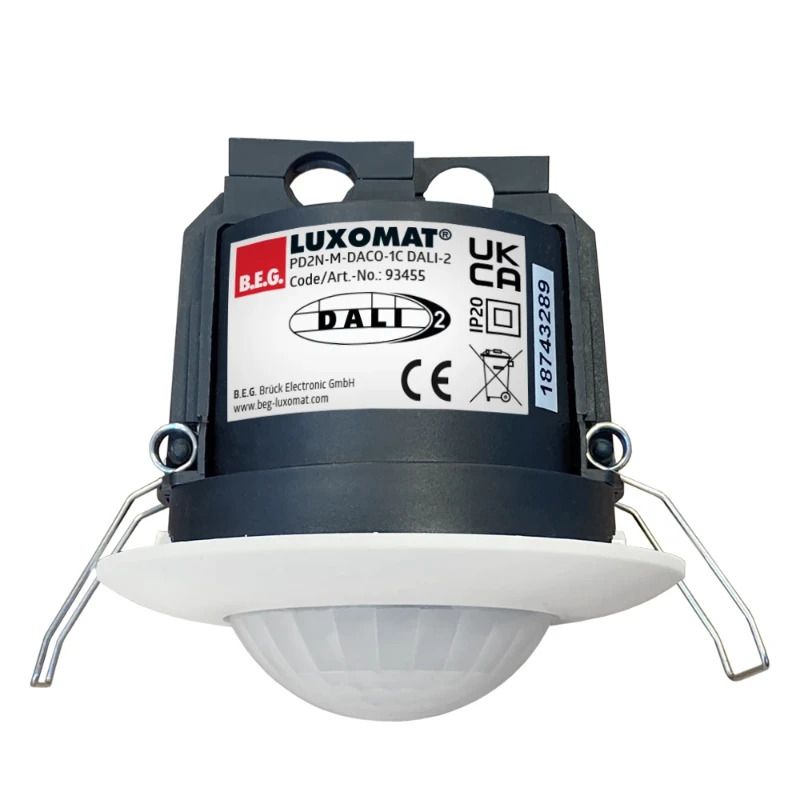 BEG Luxomat Bewegingsmelder | Aanwezigheidsmelder1C 360° IB wit IP20 DALI 10m 2Kanaal