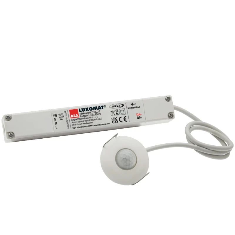 BEG Luxomat Bewegingsmelder | Aanwezigheidsmelder PD9 360° IB wit IP20 DALI 10m 1Kanaal