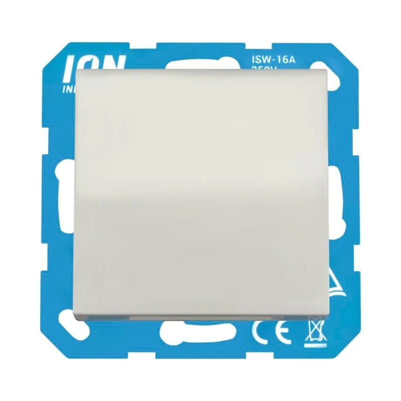Ion Industries Wandcontactdoos | RA met Klapdeksel en Aanraakbeveiliging V1/J1 Mat Alpin Wit