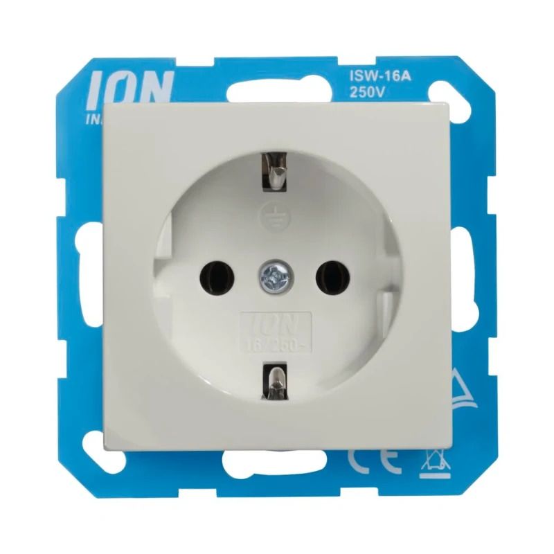 Ion Industries Wandcontactdoos | RA E1 Alpin Wit