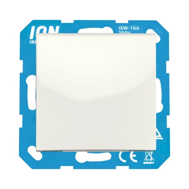 Ion Industries Wandcontactdoos | RA met Klapdeksel en Aanraakbeveiliging E1 Alpin Wit
