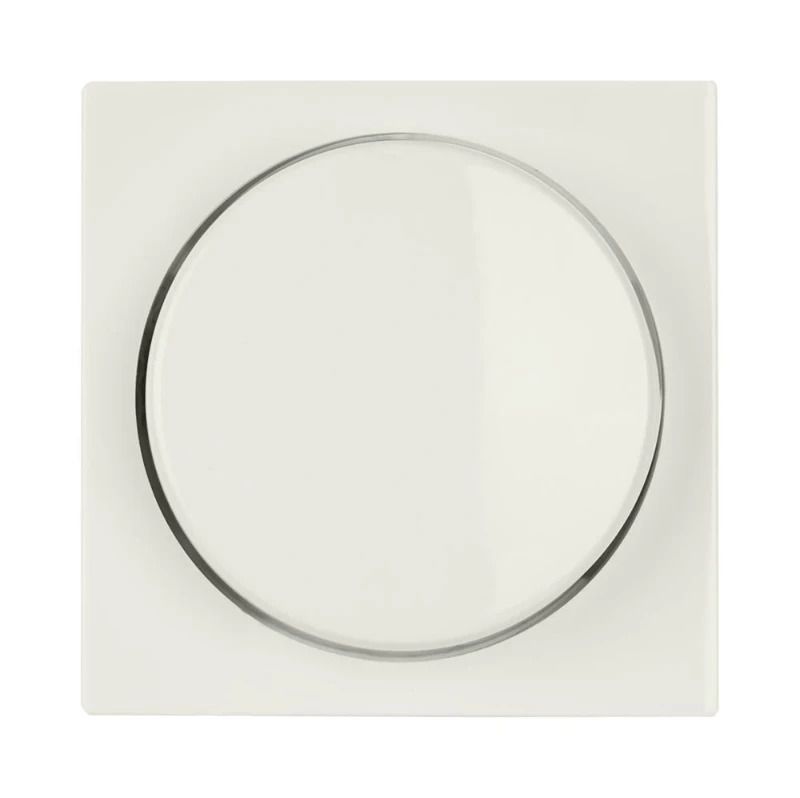 Ion Industries Centraalplaat | Dimmerknop Enkelvoudig V1/J1 Alpin Wit | IP20
