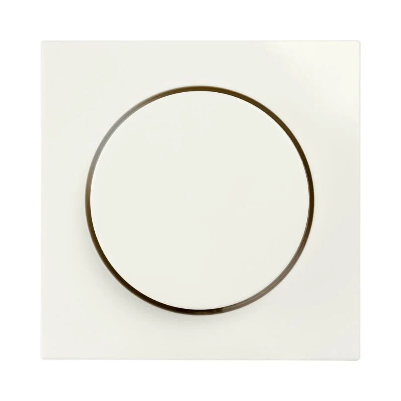 Ion Industries Centraalplaat | Dimmerknop Enkelvoudig E1 Alpin Wit | IP20