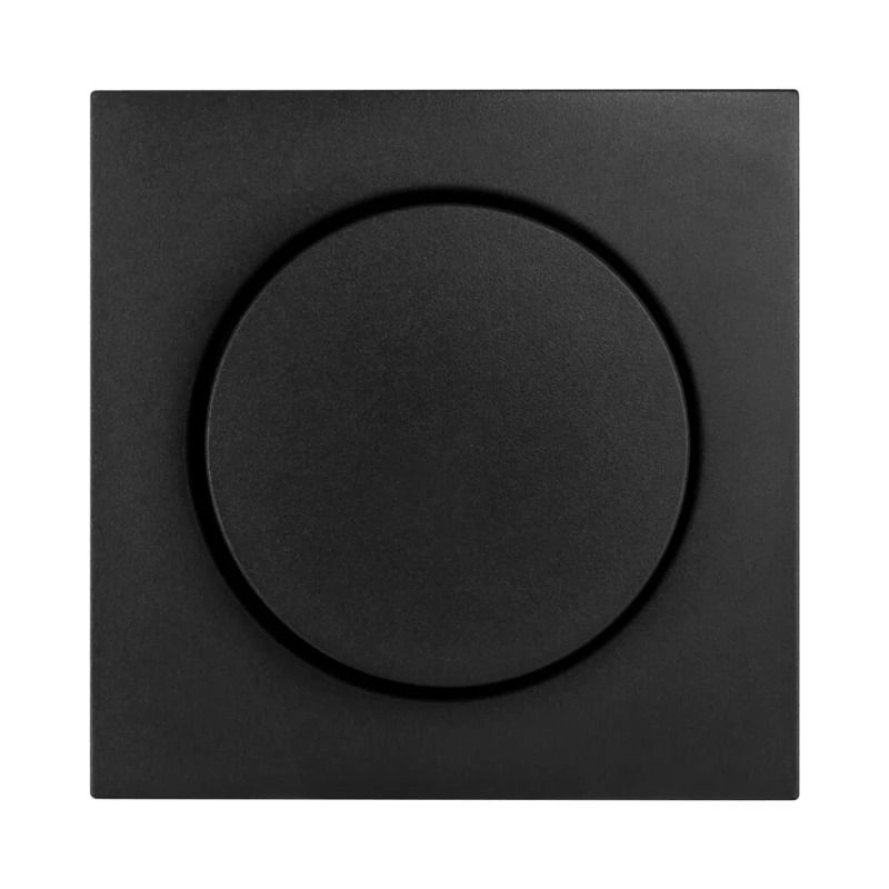 Ion Industries Centraalplaat | Dimmerknop Enkelvoudig E1 Mat Zwart | IP20