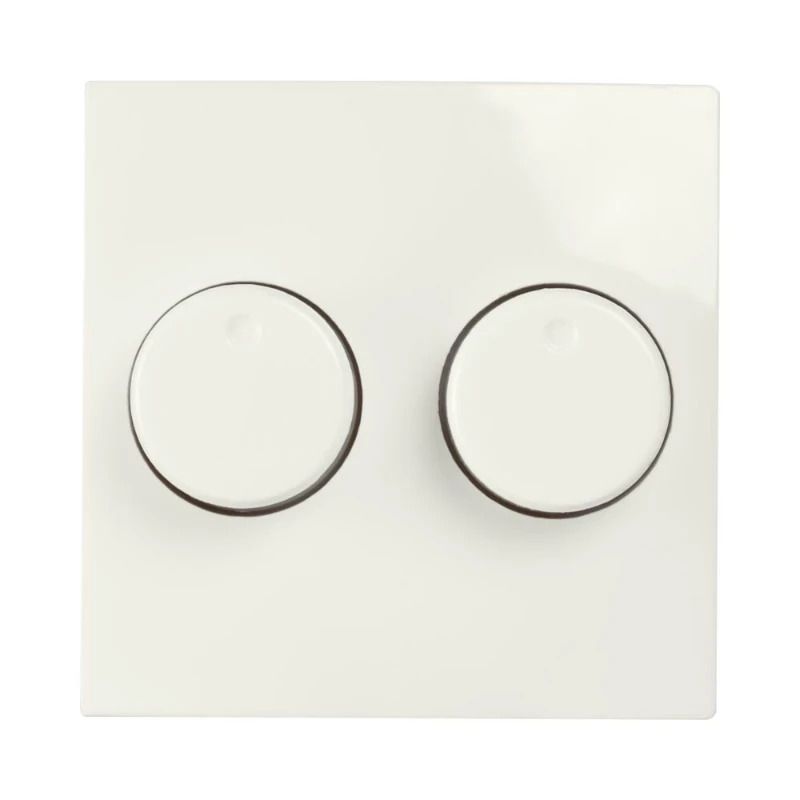 Ion Industries Centraalplaat | Dimmerknop Duo E1 Alpin Wit | IP20