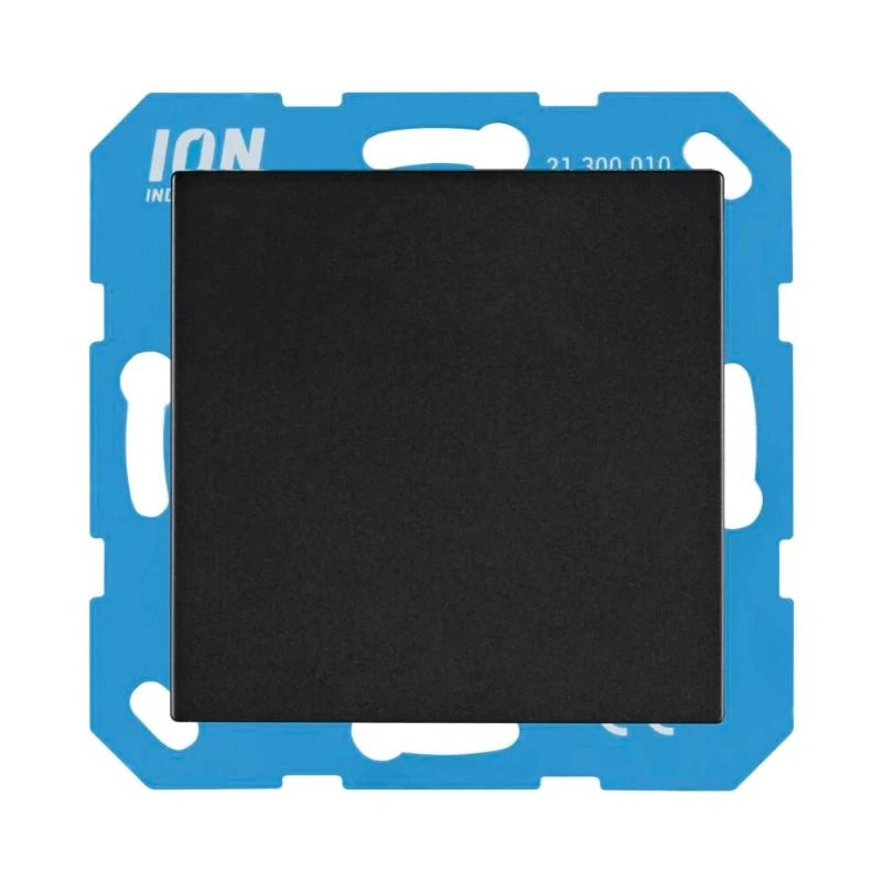 Ion Industries Blindplaat | V1/J1 Mat Zwart | IP20