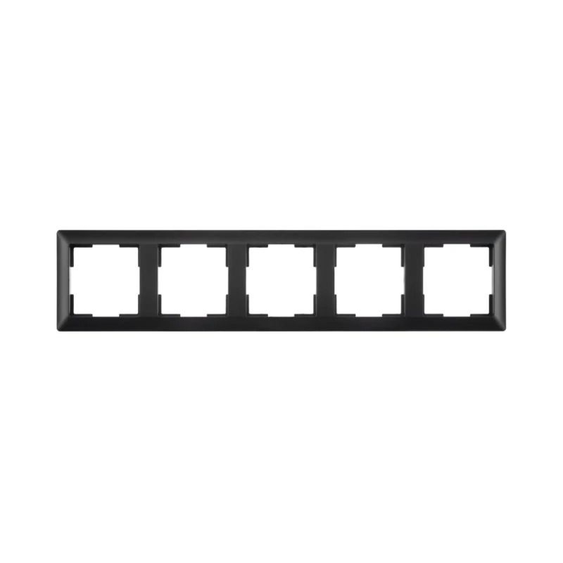Ion Industries Afdekraam | 5-voudig J1 Mat Zwart | IP20
