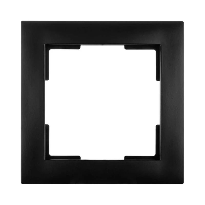 Ion Industries Afdekraam | 1-voudig E1 Mat Zwart | IP20