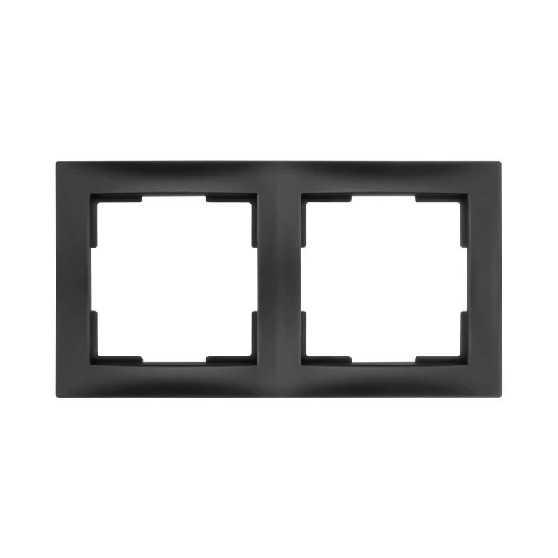 Ion Industries Afdekraam | 2-voudig E1 Mat Zwart | IP20