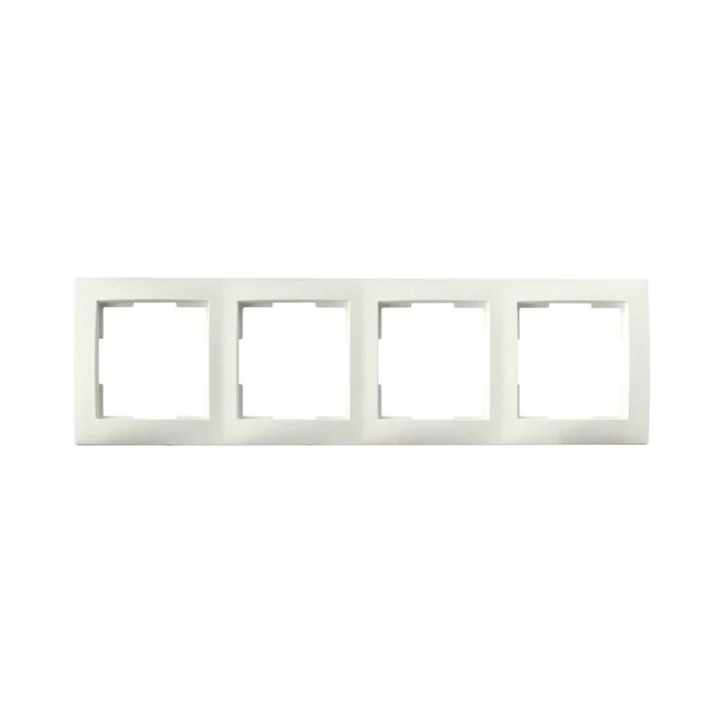 Ion Industries Afdekraam | 4-voudig E1 Mat Alpin Wit | IP20