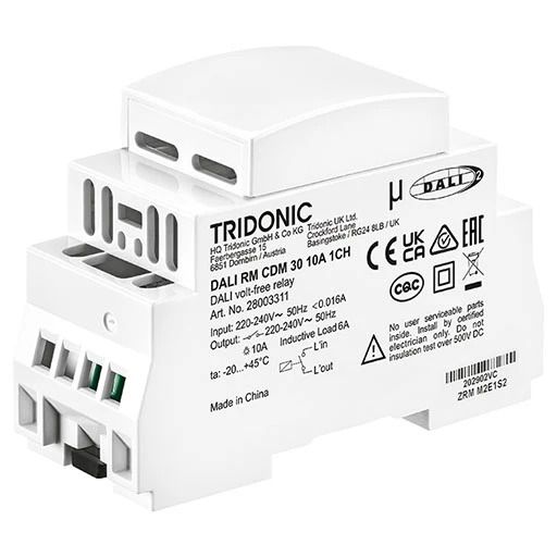 Tridonic Lichtregelsysteemcomponent | Tridonic DALI RM CDM 30 10A 1CH