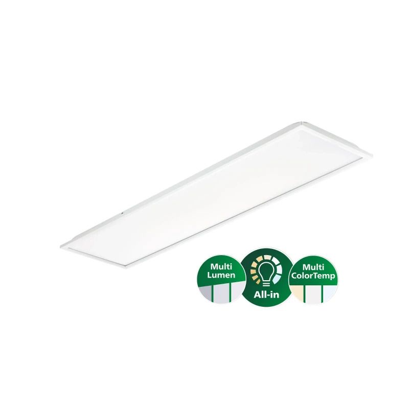 Philips LED Paneel 120X30cm | 31W 3000K/4000K 129Lm 830/840 | IP20 DALI Dimbaar | CoreLine