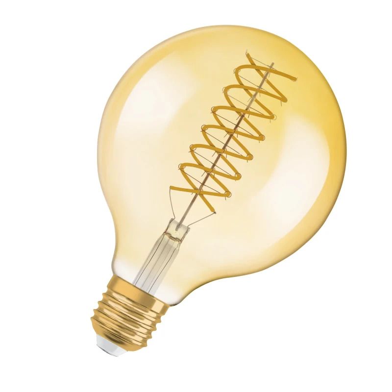 Osram E27 LED Kaarslamp | 8.4W Goud 2400K 220V/240V 824 806Lm | 300° Ø125mm Dimbaar