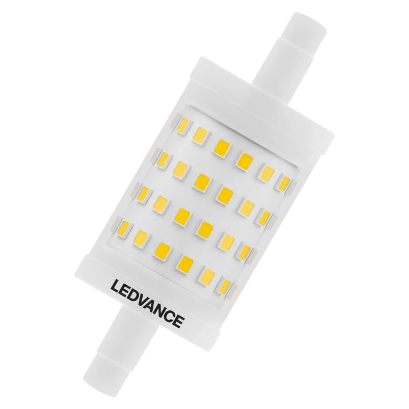 20x Ledvance R7s LED Buislamp | 9.5W 2700K 220V/240V 827 1055Lm | 300° Dimbaar 78mm