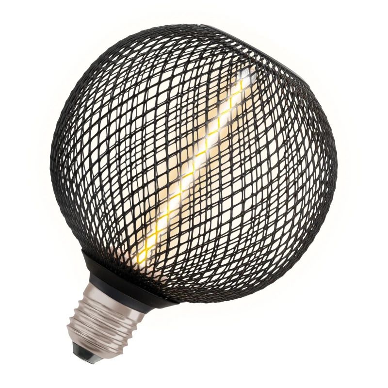 Osram E27 LED Kaarslamp | 3.5W Zwart 220V/240V 818 110Lm | 320° Ø125mm Dimbaar