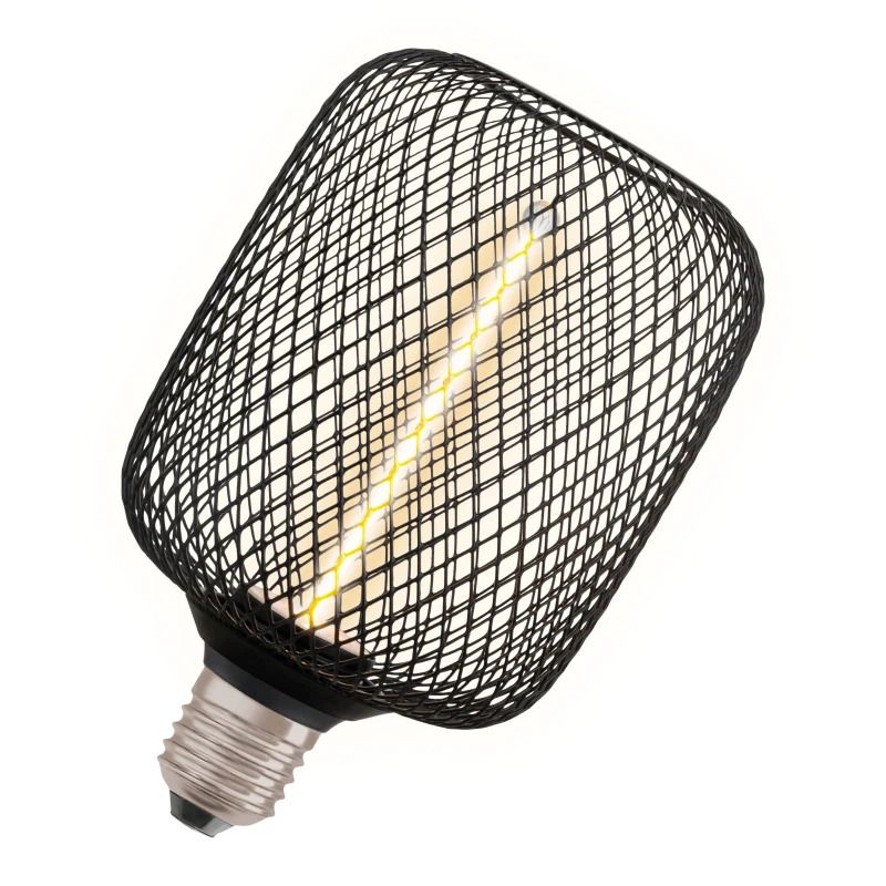 4x Osram E27 LED Lamp | 3.5W Zwart 220V/240V 818 110Lm | 320° Dimbaar