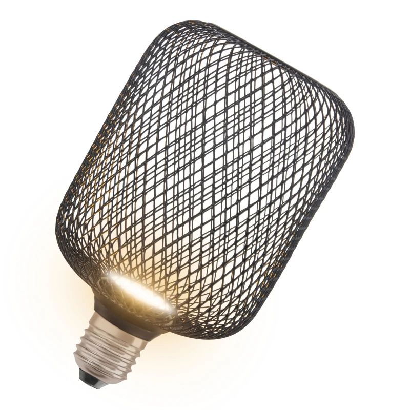 4x Osram E27 LED Lamp | 3.5W Zwart 220V/240V 827 300Lm | 100°