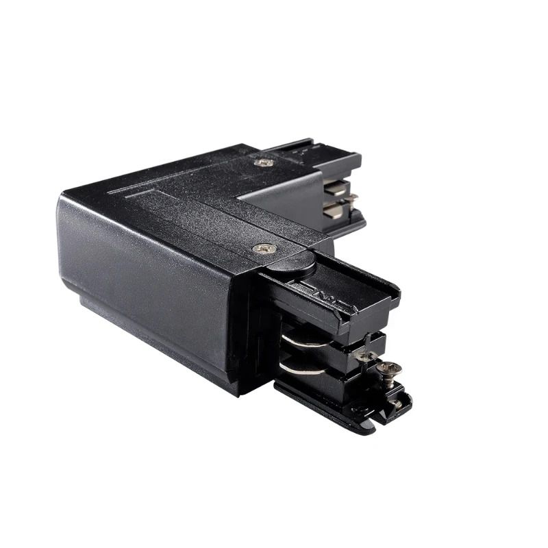 Powergear Onderdeel | 3-fasen rails L Connector Links DALI 1-circuit Zwart | PRO-D435 L-B