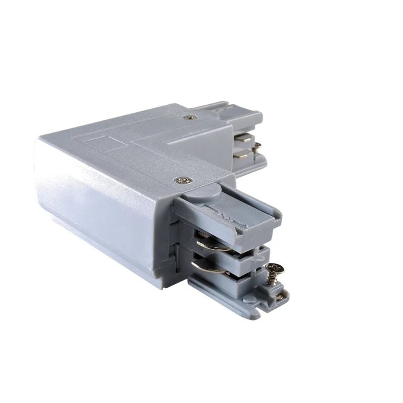 Powergear Onderdeel | 3-fasen rails L Connector Rrechts DALI 3 Circuit Grijs | PRO-D635 R-S