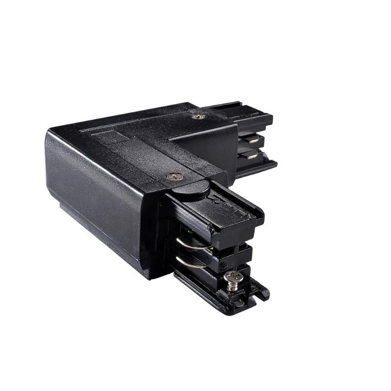 Powergear Onderdeel | 3-fasen rails L Connector Links DALI 3 Circuit Zwart | PRO-D635 L-B