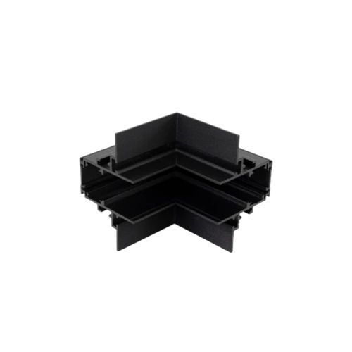 Powergear Onderdeel | 48V Track L Recessed Profile Connector Stereo Black | PRO-RN135S-B