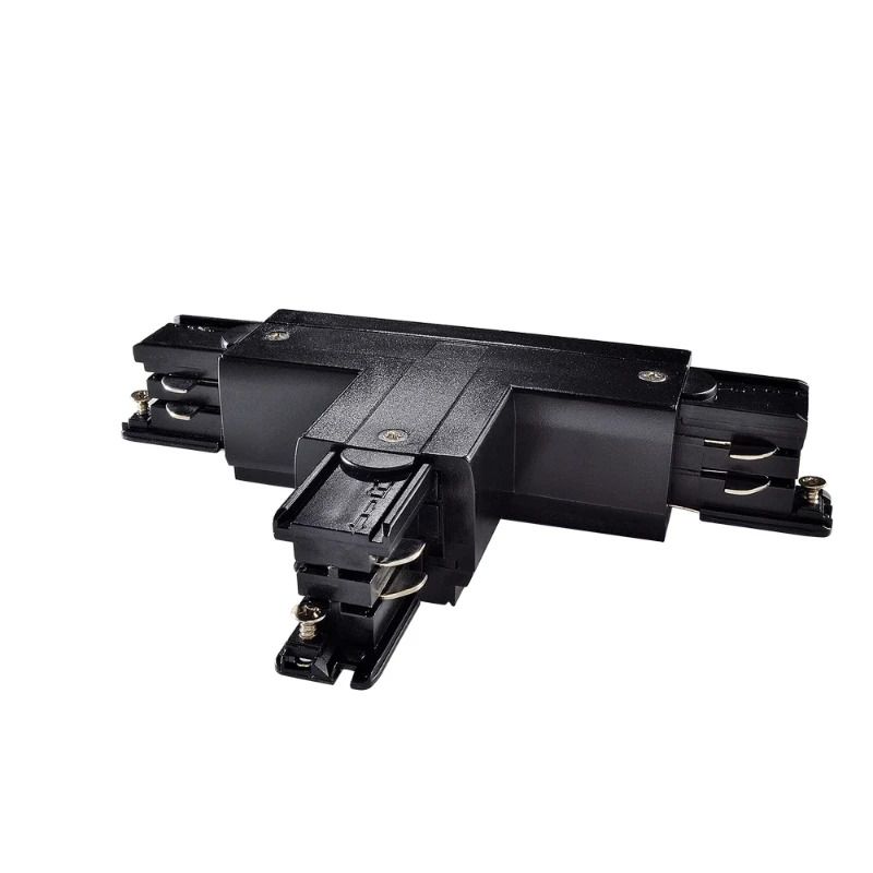 Powergear Onderdeel | 3-fasen rails T Connector Links1 DALI 3 Circuit Zwart | PRO-D636 L1-B