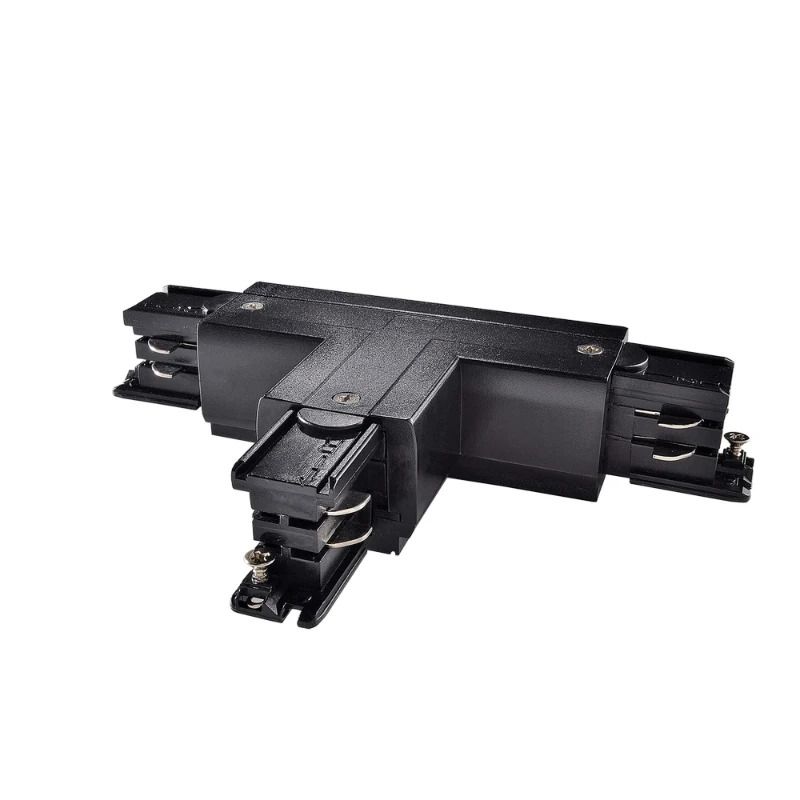 Powergear Onderdeel | 3-fasen rails T Connector Links2 DALI 3 Circuit Zwart | PRO-D636 L2-B