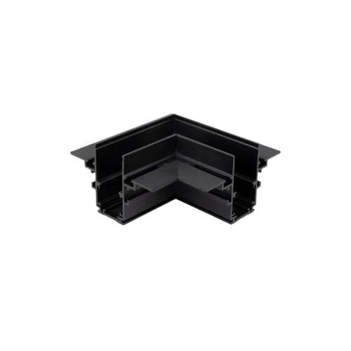 Powergear Onderdeel | 48V Track L Recessed Profile Connector Flat Right Black | PRO-RN135FR-B