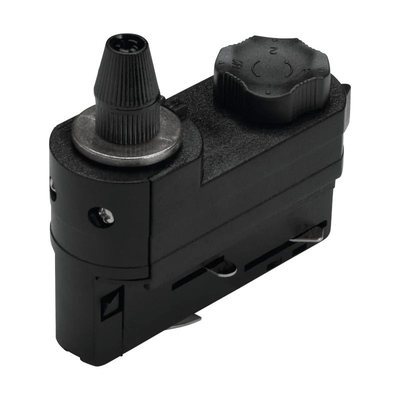Eglo 3-Fase Rail | Adapter met trekontlasting zwart