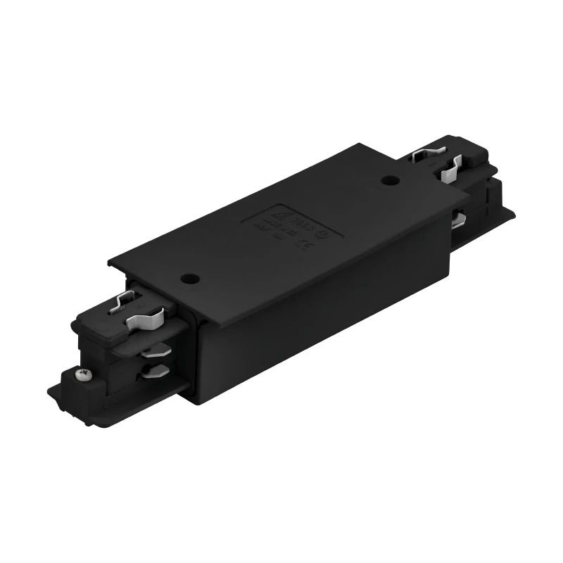 Eglo 3-Fase Inbouw Rail | Middenvoesluiting zwart