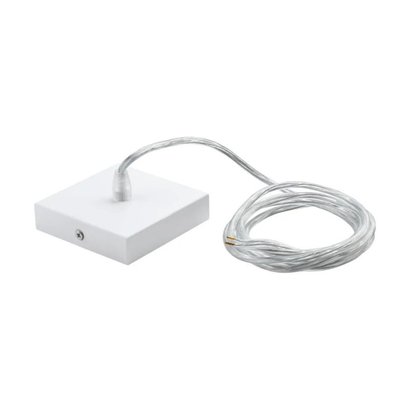 EGLO Onderdeel | Plafondbeker wit met 2000mm transparant kabel basic