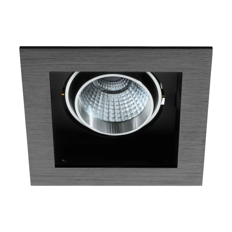 Eglo Inbouwspot | 'BISCARI' LED 1X6,4W 2700K Zwart | IP20 Ømm