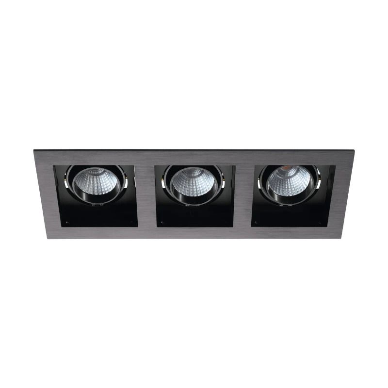 Eglo Inbouwspot | 'BISCARI' LED 3x6,4W 3000K Zwart | IP20 Ømm