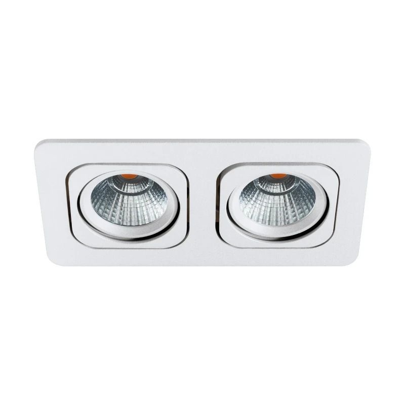 Eglo Inbouwspot | 'VASCELLO-P' LED 2x6,4W 4000K Wit | IP20 Ømm