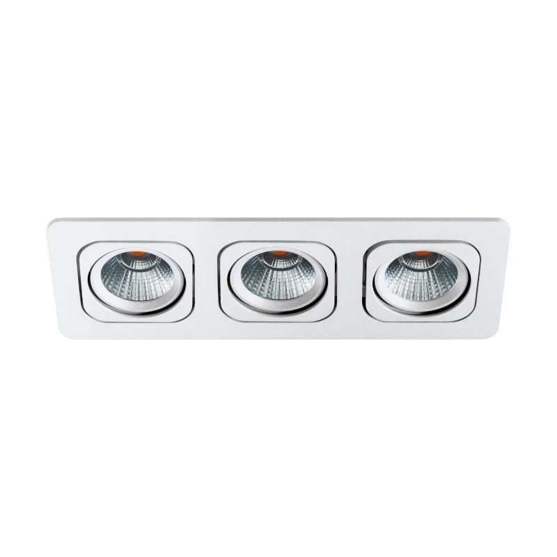 Eglo Inbouwspot | 'VASCELLO-P' LED 3x6,4W 4000K Wit | IP20 Ømm