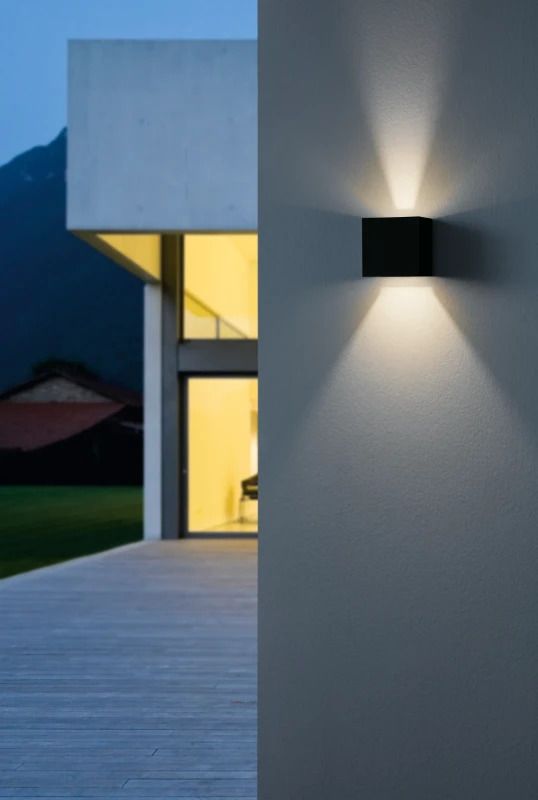 Eglo Buitenlamp wand LED up/down CALPINO PRO 4000K Zwart 6.6W IP54