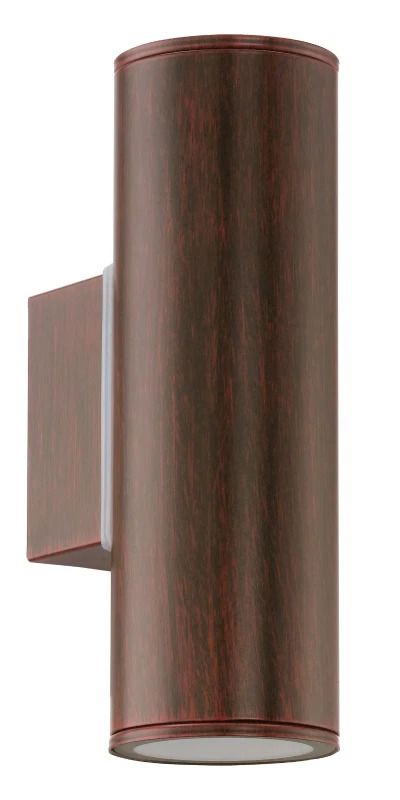 Eglo Buitenlamp wand | RIGA PRO | GU10 up/down antiek-bruin 70W IP44