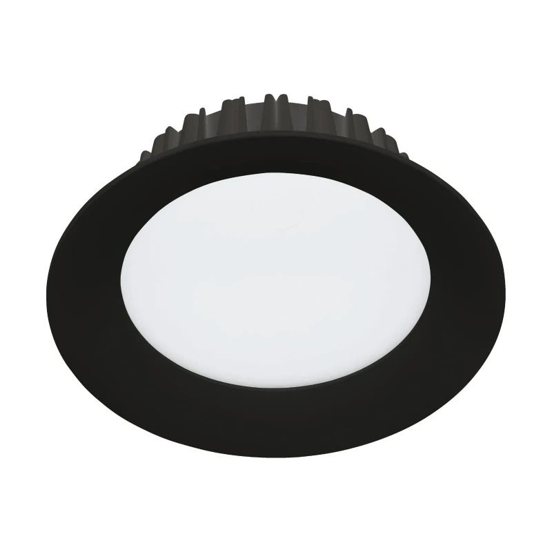 Eglo Inbouwspot | 'TREVIGLIO' LED Ø142 4000K zwart | IP44