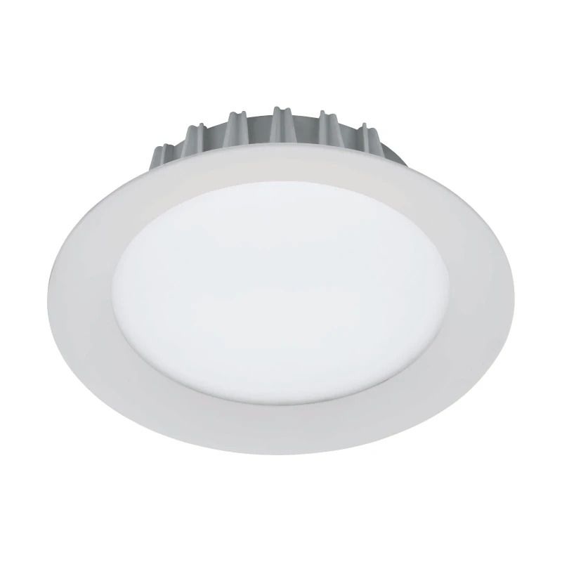 Eglo Inbouwspot | 'TREVIGLIO' LED Ø190 3000K zilvergrijs | IP44